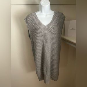 Abercrombie and Fitch Small Petite gray vest sweater dress